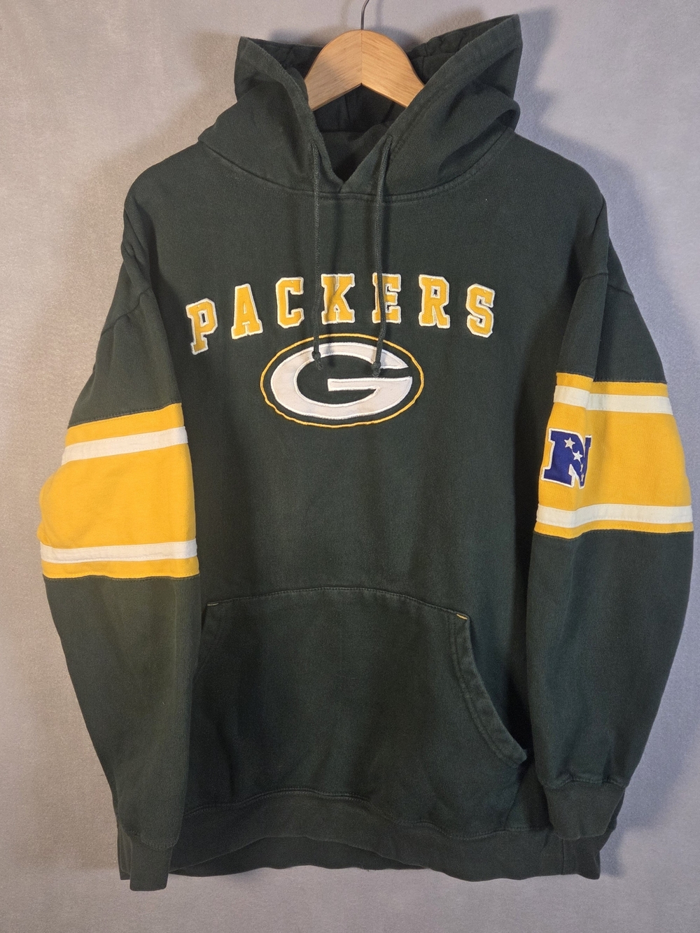 Vintage 1990s Green Bay Packers pullover hoodie (T647)
